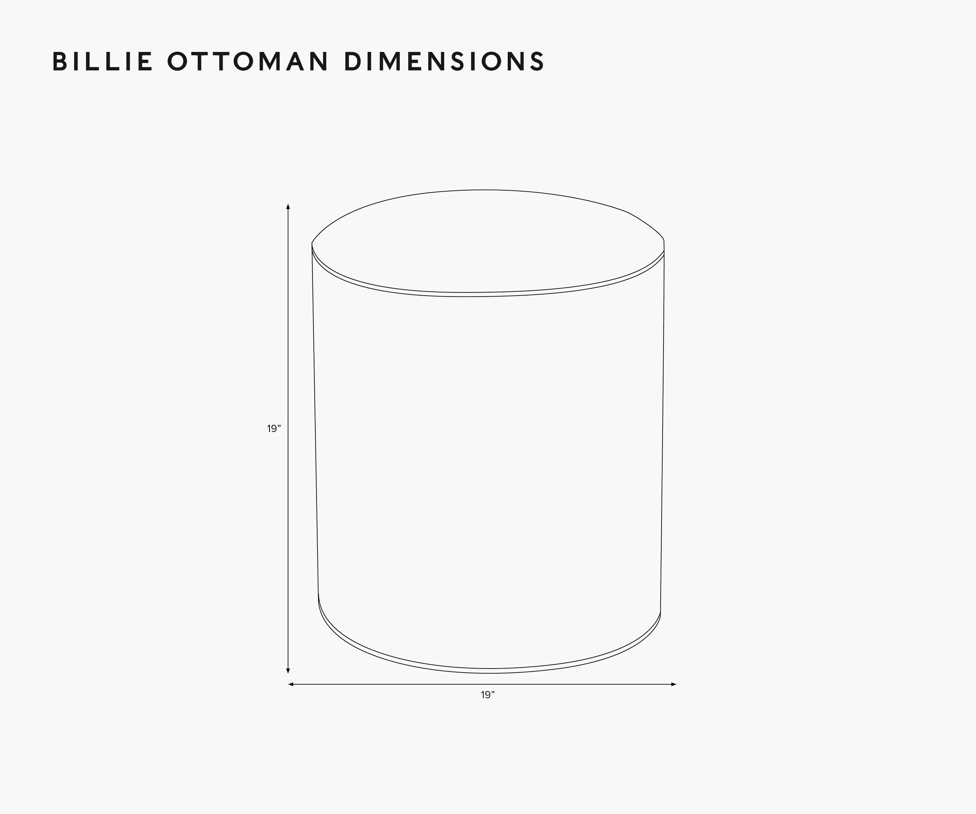 Billie Ottoman - Delphine - Image 3