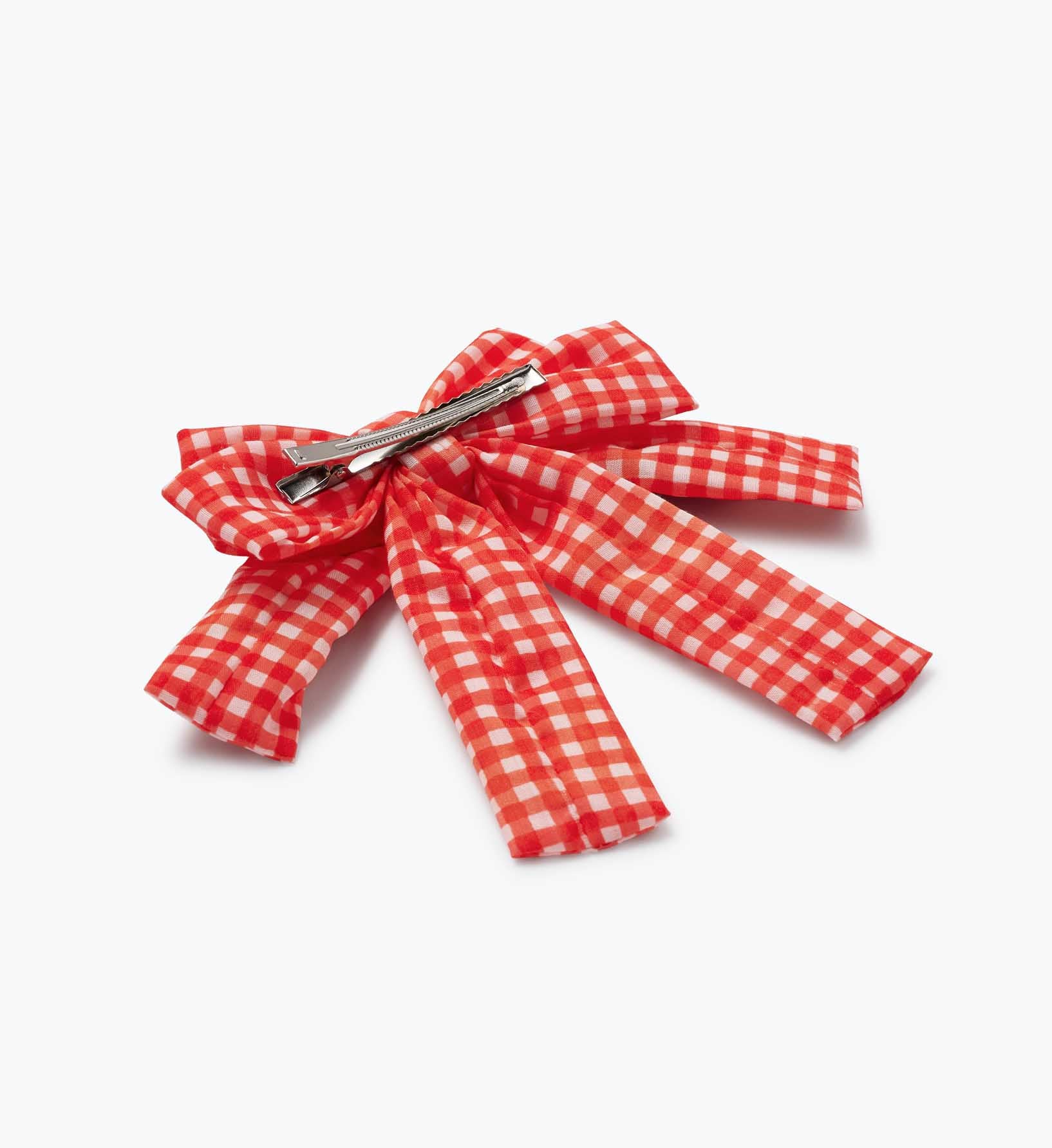 Bow Clip - Gingham Cherries - Image 4