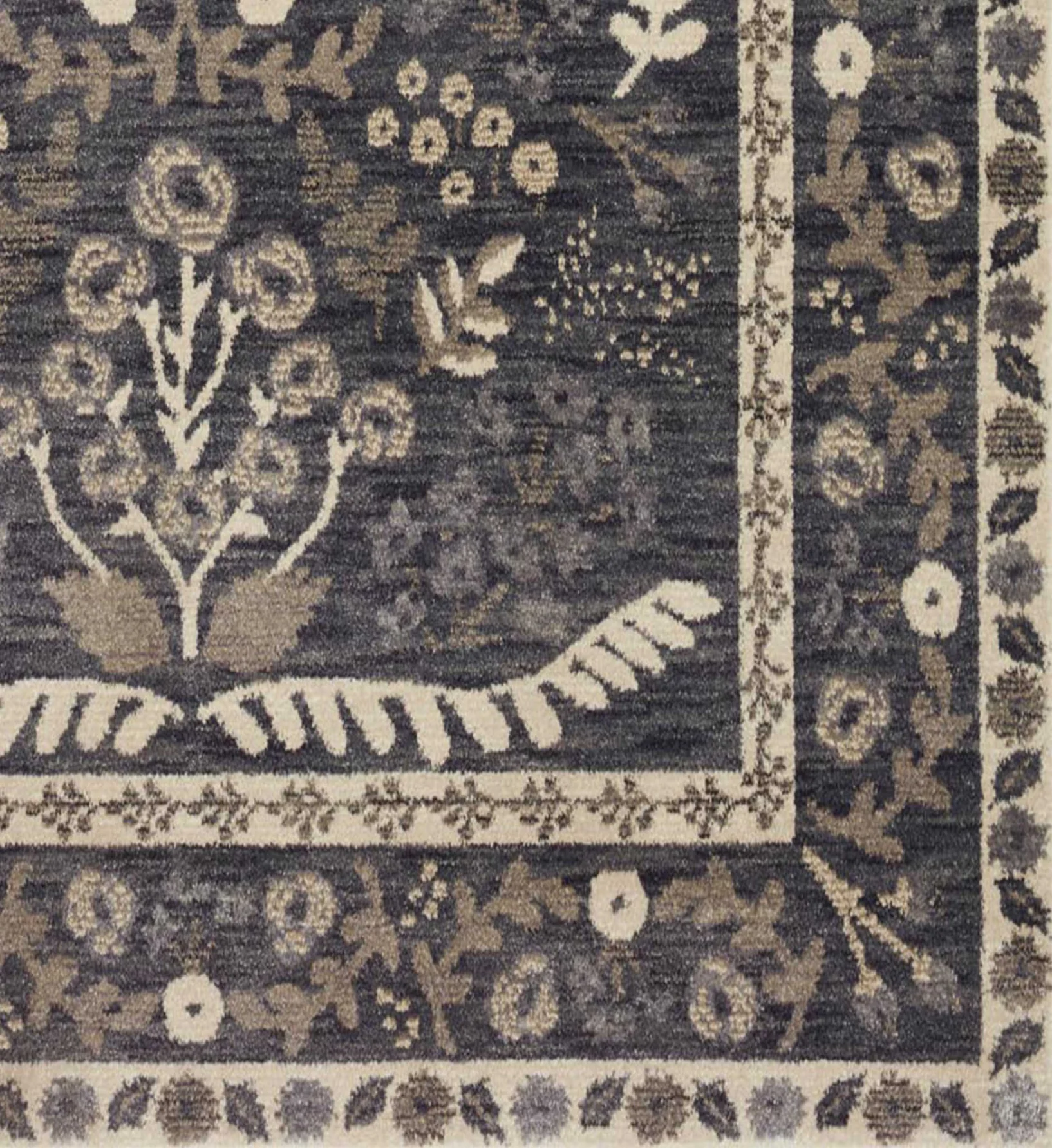 Fiore Florence Power Loomed Rug - Charcoal - Image 2