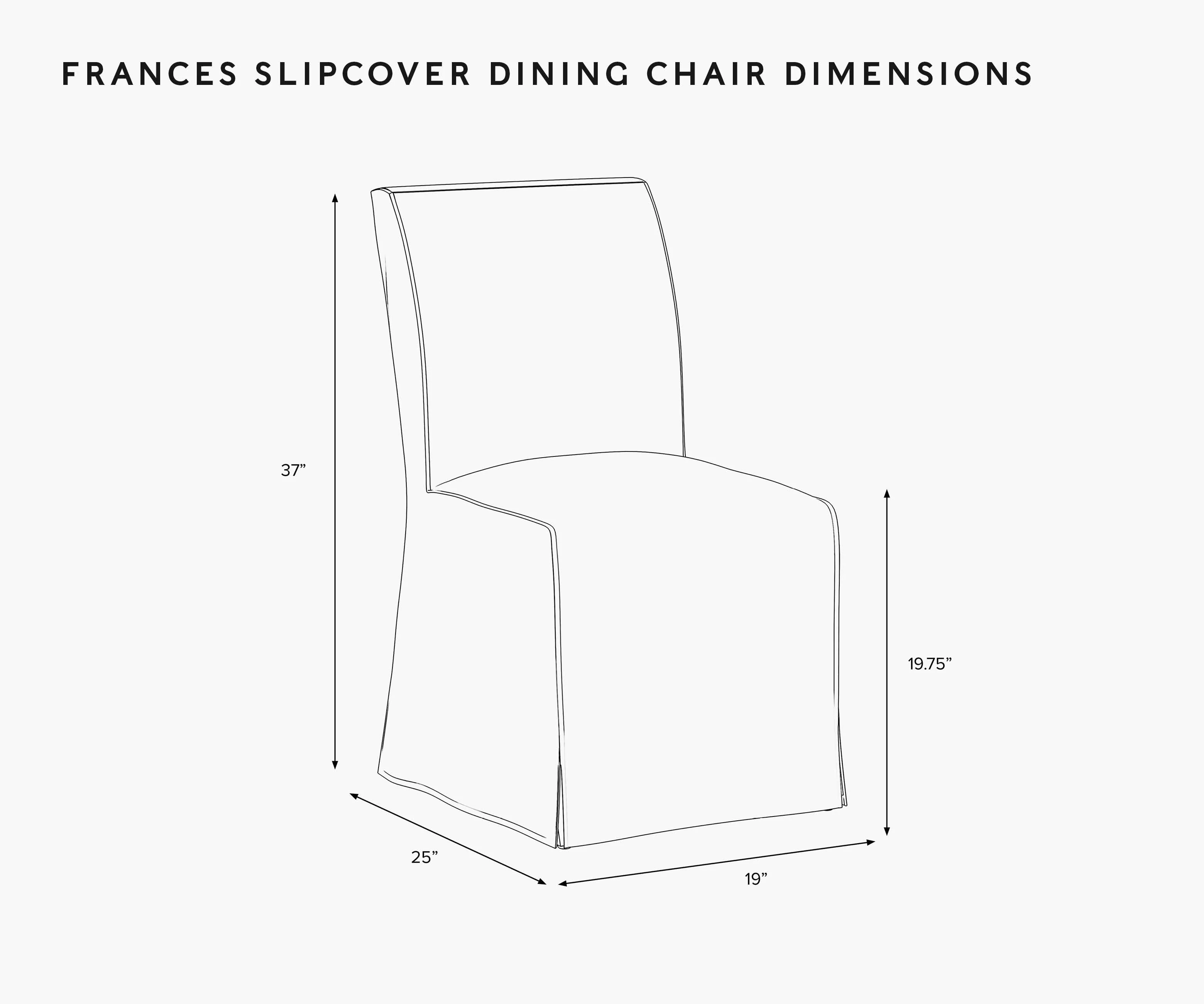 Frances Slipcover Dining Chair - Bramble - Image 6