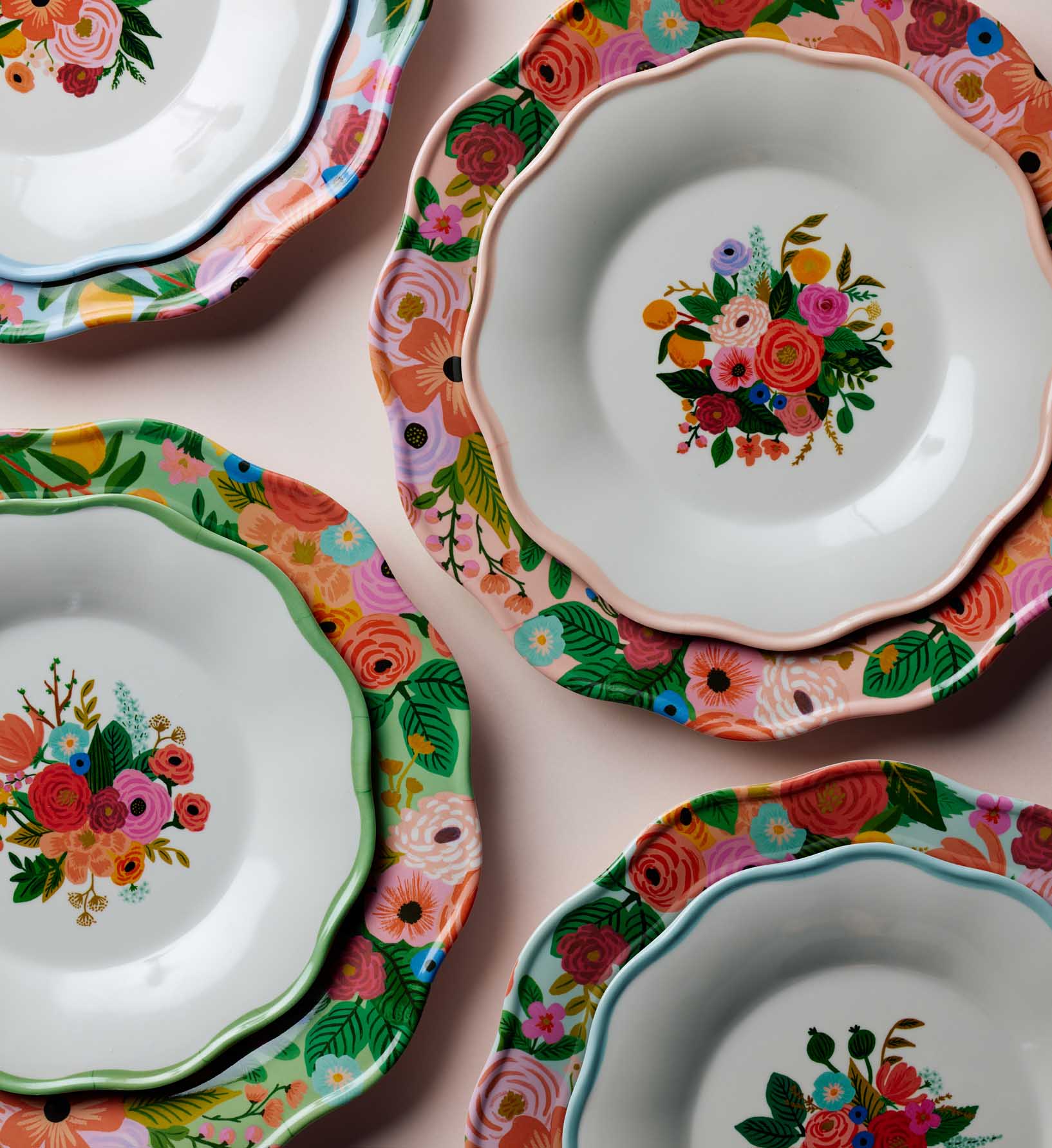 Melamine Assorted Dinner Plates - Garden Party - Image 3