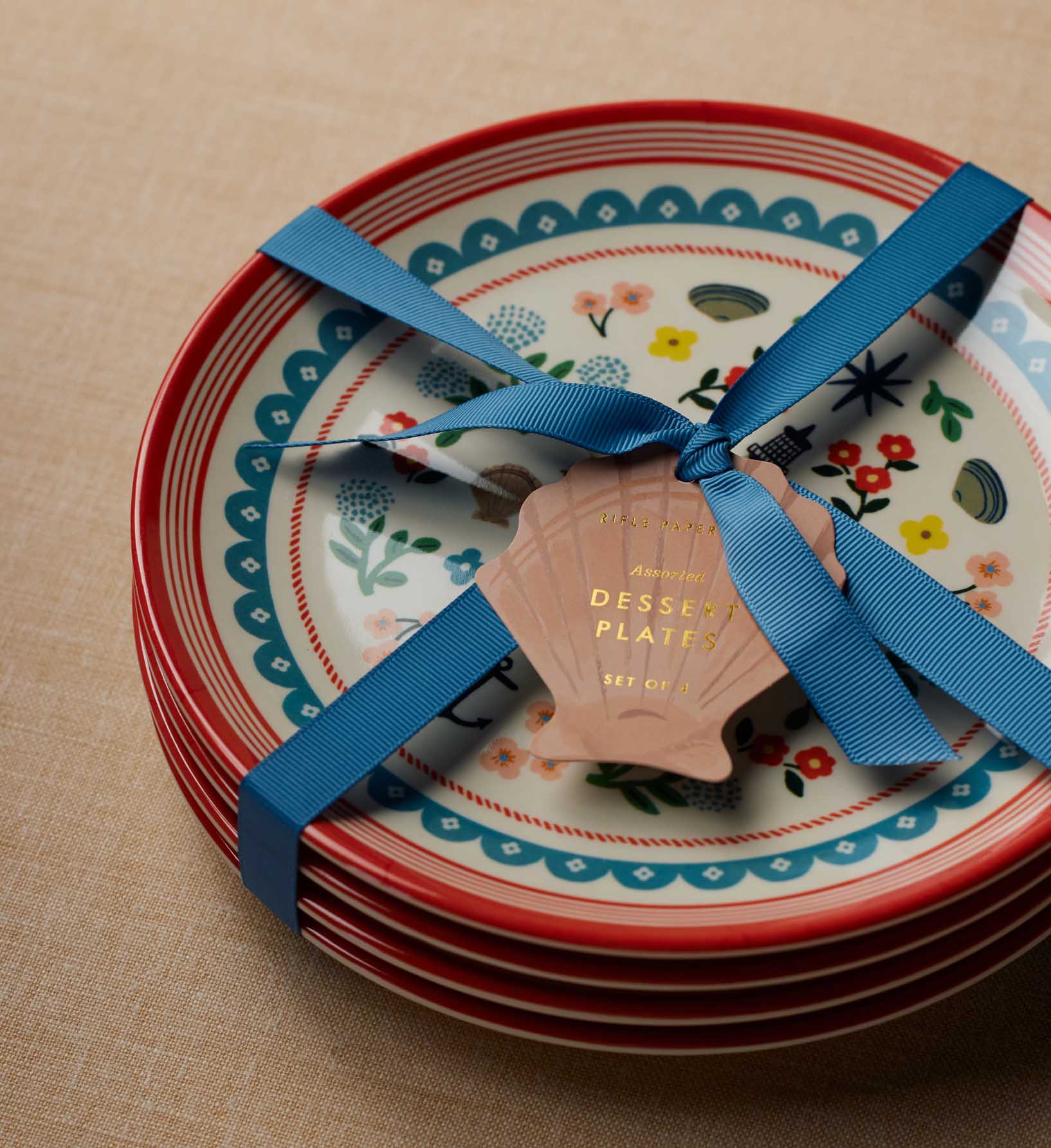 Melamine Assorted Dessert Plates - Seaside - Image 5