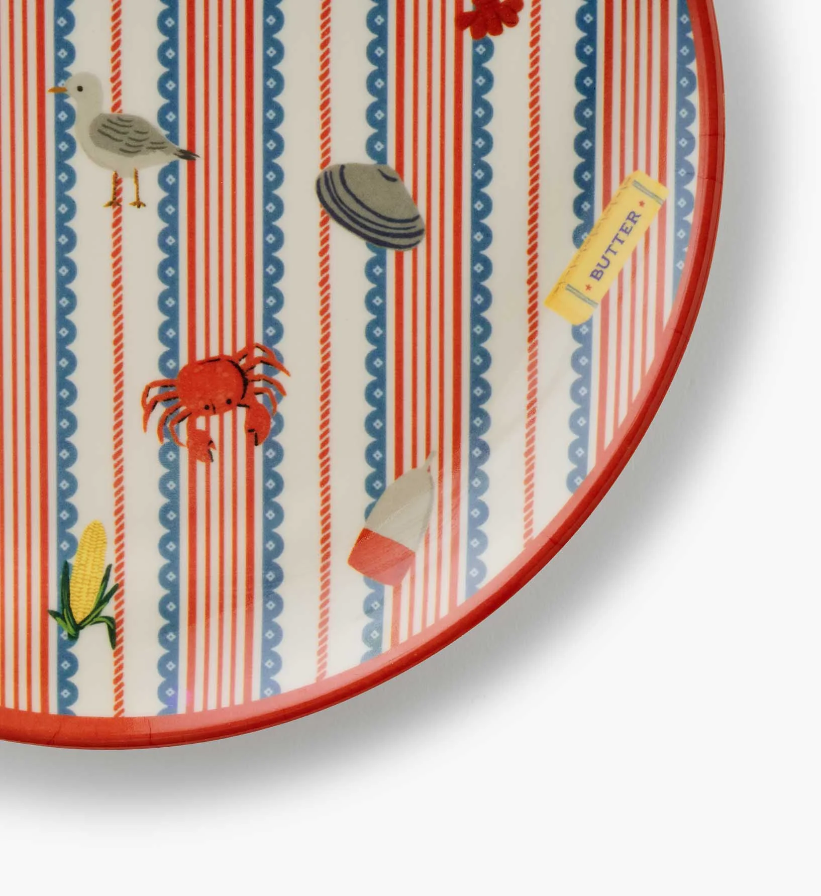Melamine Assorted Dessert Plates - Seaside - Image 7