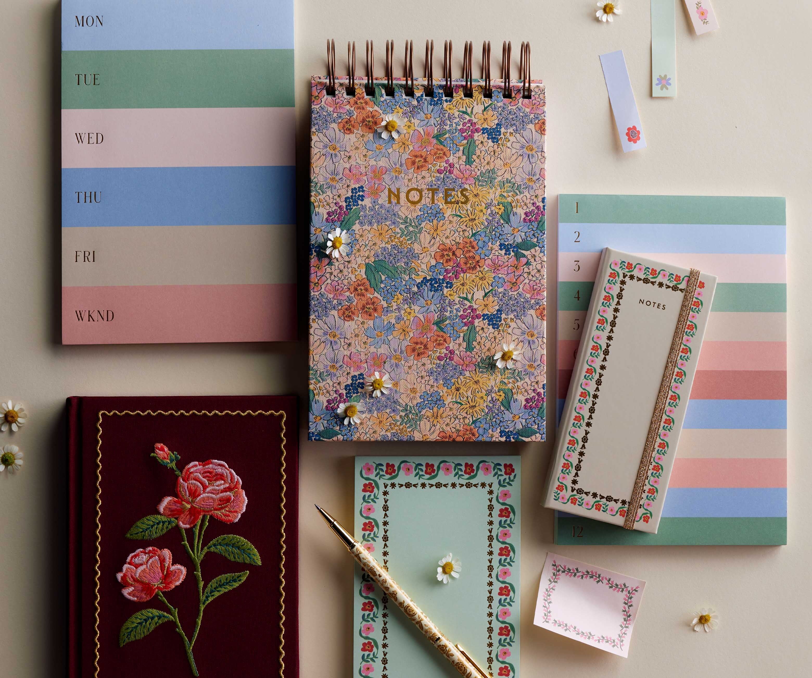 Large Memo Notepad - Muted Numbered Colorblock - Image 3
