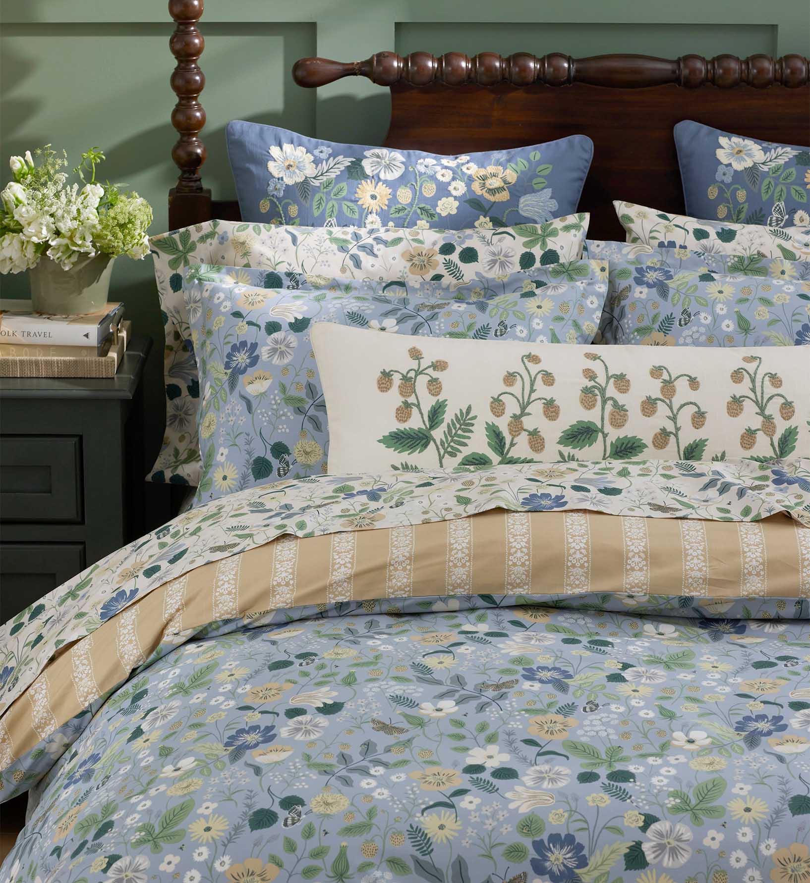 Percale Sham - Strawberry Fields Slate - Image 3