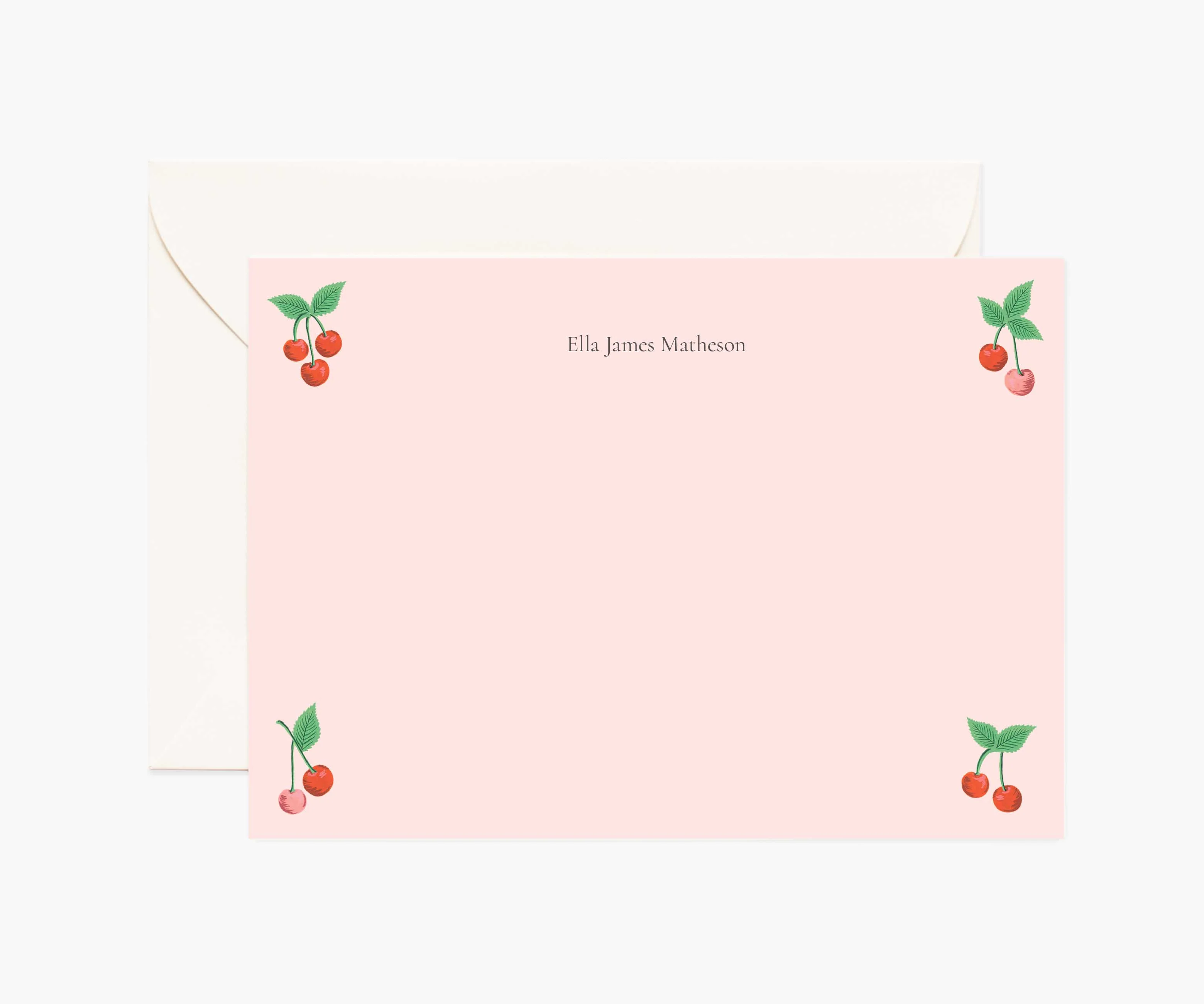 Everyday Personalized Stationery - Cherries