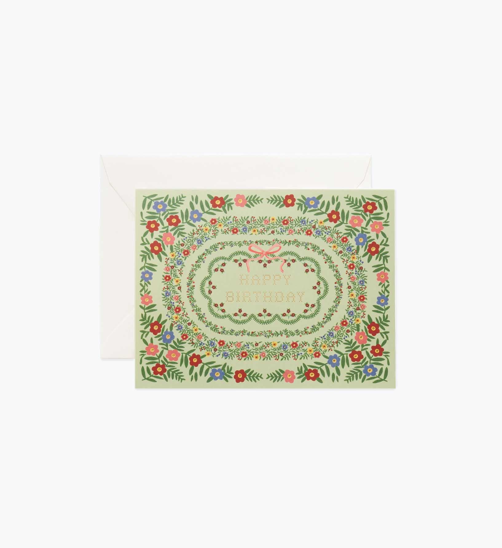 Rosette Birthday Card