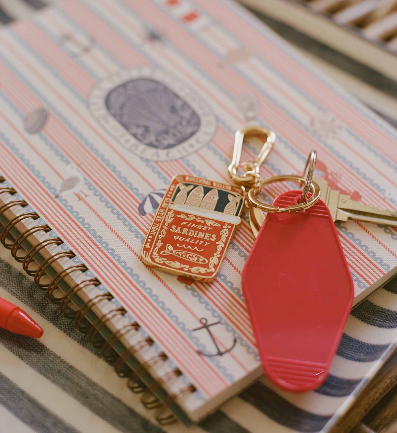 Enamel Keychain - Sardines - Image 3